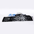 Black And White Mantis Spirit Print Sports Towel