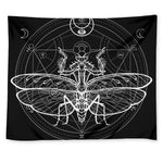 Black And White Mantis Spirit Print Tapestry