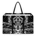 Black And White Mantis Spirit Print Utility Tote Bag