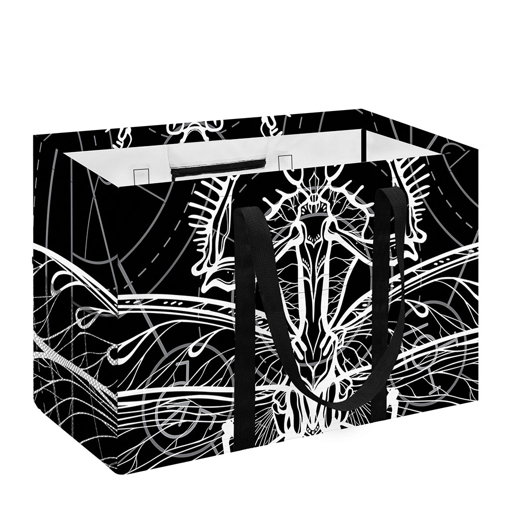 Black And White Mantis Spirit Print Utility Tote Bag