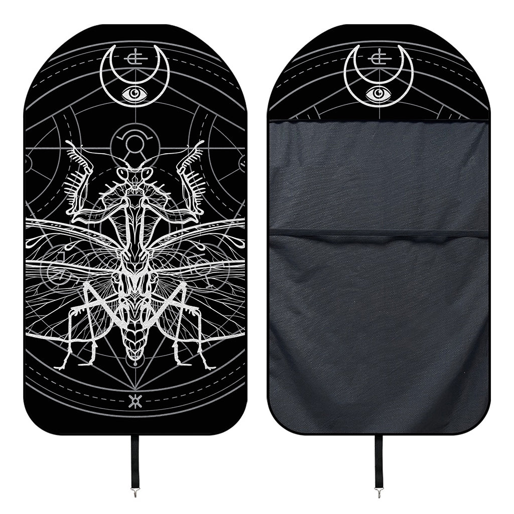 Black And White Mantis Spirit Print Waterproof Car Seat Cover
