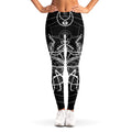 Black And White Mantis Spirit Print Women's Leggings