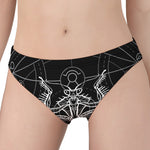 Black And White Mantis Spirit Print Women's Panties