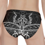 Black And White Mantis Spirit Print Women's Panties