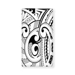 Black And White Maori Pattern Print Baby Crib Sheet