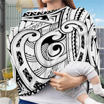 Black And White Maori Pattern Print Baby Seat Cover
