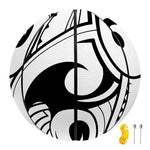 Black And White Maori Pattern Print Basketball