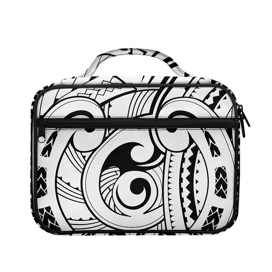 Black And White Maori Pattern Print Briefcase Bible Bag