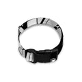 Black And White Maori Pattern Print Dog Collar