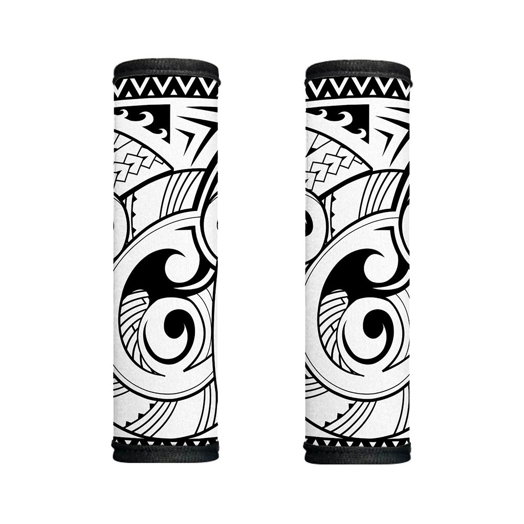 Black And White Maori Pattern Print Handle Covers
