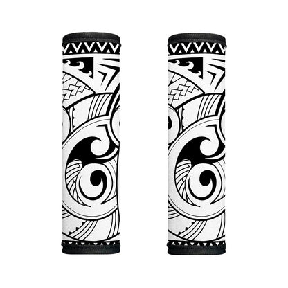 Black And White Maori Pattern Print Handle Covers