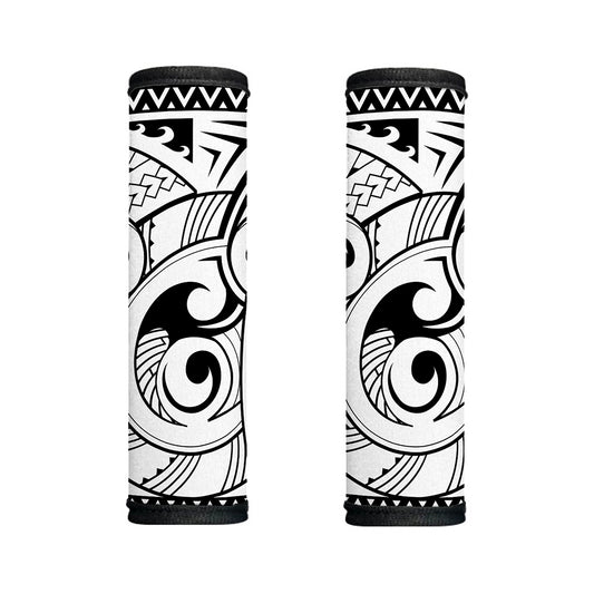 Black And White Maori Pattern Print Handle Covers