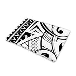 Black And White Maori Pattern Print Pet Cooling Mat Cover