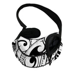 Black And White Maori Pattern Print Pet Sling Carrier