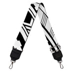 Black And White Maori Polynesian Print Bag Strap
