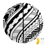 Black And White Maori Polynesian Print Basketball