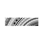 Black And White Maori Polynesian Print Bed Runner