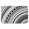 Black And White Maori Polynesian Print Indoor Door Mat