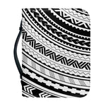 Black And White Maori Polynesian Print Leather Bible Cover