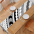 Black And White Maori Polynesian Print Table Runner