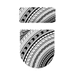 Black And White Maori Polynesian Print Toilet Lid And Tank Cover Set