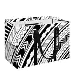 Black And White Maori Polynesian Print Utility Tote Bag