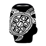 Black And White Maori Sea Turtle Print Baby Seat Cover