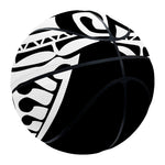 Black And White Maori Sea Turtle Print Basketball