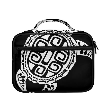 Black And White Maori Sea Turtle Print Briefcase Bible Bag