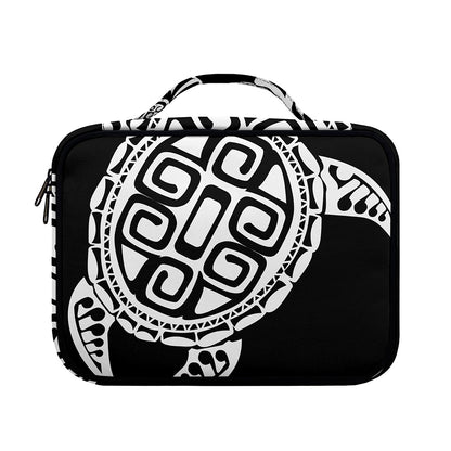 Black And White Maori Sea Turtle Print Briefcase Bible Bag