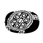 Black And White Maori Sea Turtle Print Car Side Mirror Covers