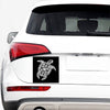 Black And White Maori Sea Turtle Print Car Sticker