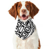 Black And White Maori Sea Turtle Print Dog Bandana