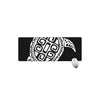 Black And White Maori Sea Turtle Print Extended Mouse Pad