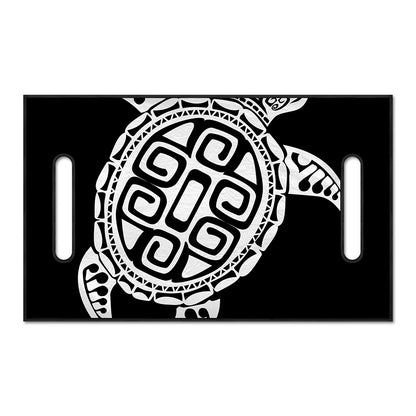 Black And White Maori Sea Turtle Print Golf Cart Seat Cover