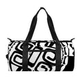 Black And White Maori Sea Turtle Print Gym Bag