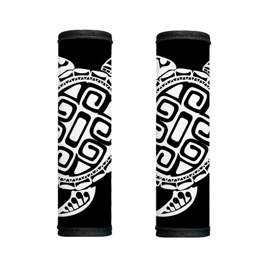 Black And White Maori Sea Turtle Print Handle Covers