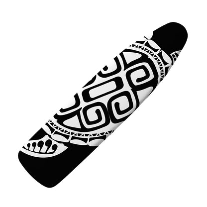 Black And White Maori Sea Turtle Print Ironing Board Cover