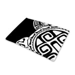 Black And White Maori Sea Turtle Print Pet Cooling Mat Cover