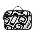 Black And White Maori Sea Turtle Print Portable Lunch Bag
