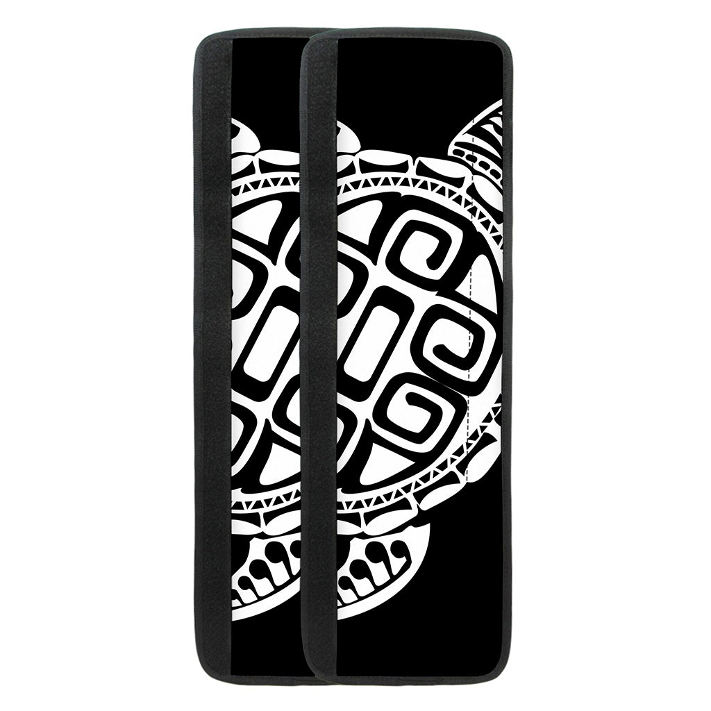 Black And White Maori Sea Turtle Print Refrigerator Handle Covers