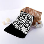 Black And White Maori Sea Turtle Print Towel