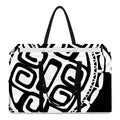 Black And White Maori Sea Turtle Print Utility Tote Bag