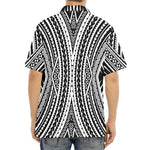 Black And White Maori Tattoo Print Aloha Shirt