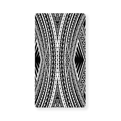 Black And White Maori Tattoo Print Baby Crib Sheet