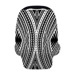 Black And White Maori Tattoo Print Baby Seat Cover