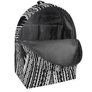 Black And White Maori Tattoo Print Backpack