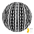 Black And White Maori Tattoo Print Basketball