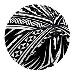 Black And White Maori Tattoo Print Basketball