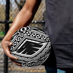 Black And White Maori Tattoo Print Basketball